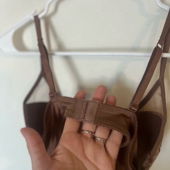 Sexy Wired Elegant Brown Lace Bra Size 34B - Picture 6 of 11